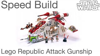 Lego 7676 Republic Attack Gunship - Speed Build