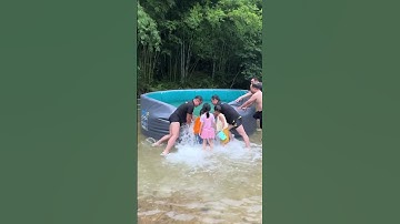 Deflate your inflatable pool water quickly 🤣🤣 IPOOLGO inflatable pool 13*4ft