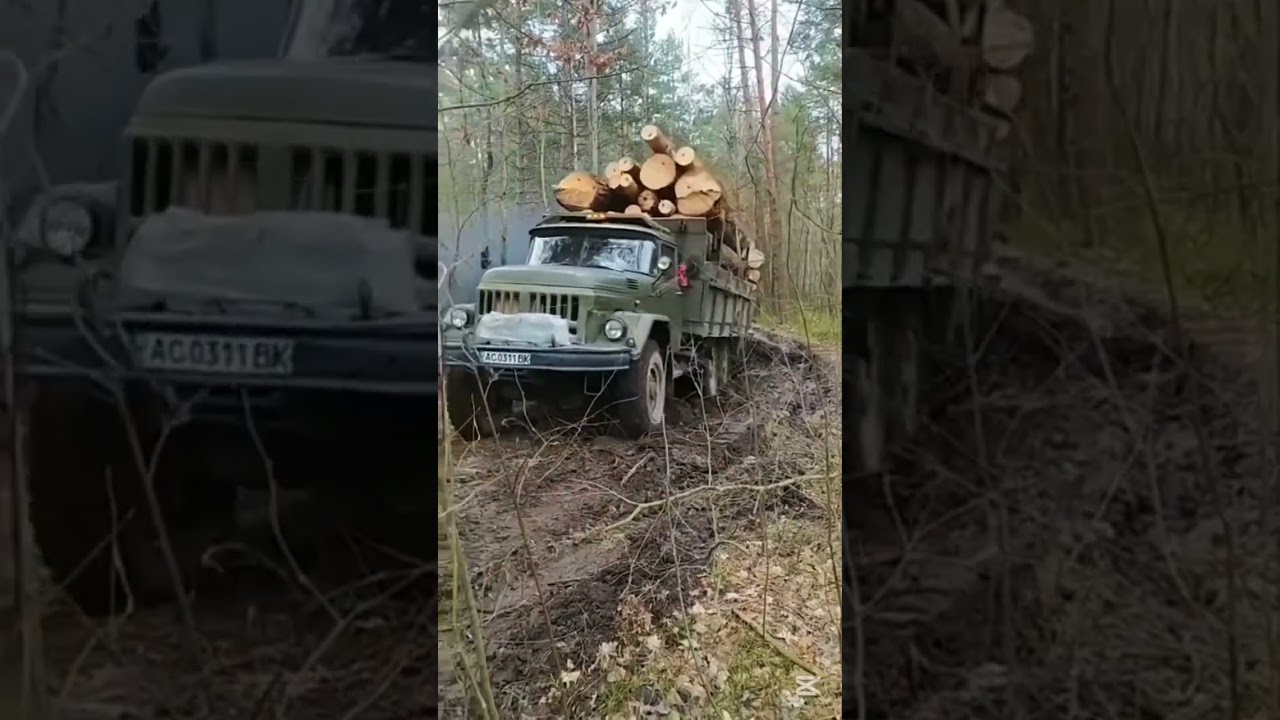 ZİL131 -off-road with heavy load and trailer