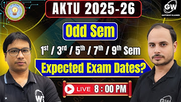 AKTU 2025-26 Odd Sem Expected Exam Dates ?