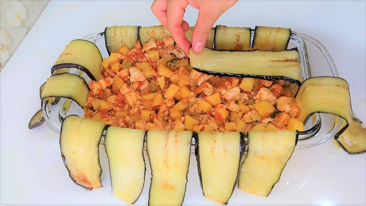 Fırında Patlıcanlı Sebzeli Tavuk Yemeği ???? Tavuk Etli Yemek Tarifi
