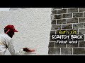 Exterior wall bricks design | ruff n tuff texture | rustic scratch finish