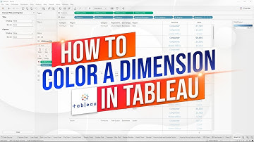 How to Color a Dimension with Tableau