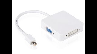 Перехідник(адаптер) Thunderbolt to HDMI, DVI, VGA за 5$