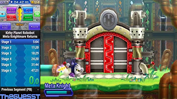 Kirby Planet Robobot - Meta Knightmare Returns speedrun in 46:30 IGT