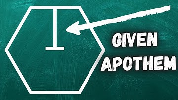 How to Find Area of Hexagon Given Apothem