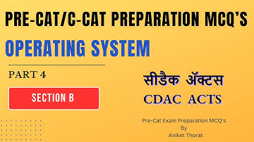 CDAC | Pre-Cat/C-CAT Preparation MCQ
