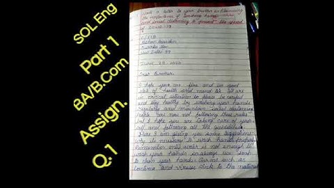 SOL DU ENGLISH BA/B.COM 1ST YEAR