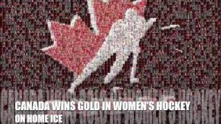 CANADA WINS GOLD MEDAL IN WOMEN'S HOCKEY