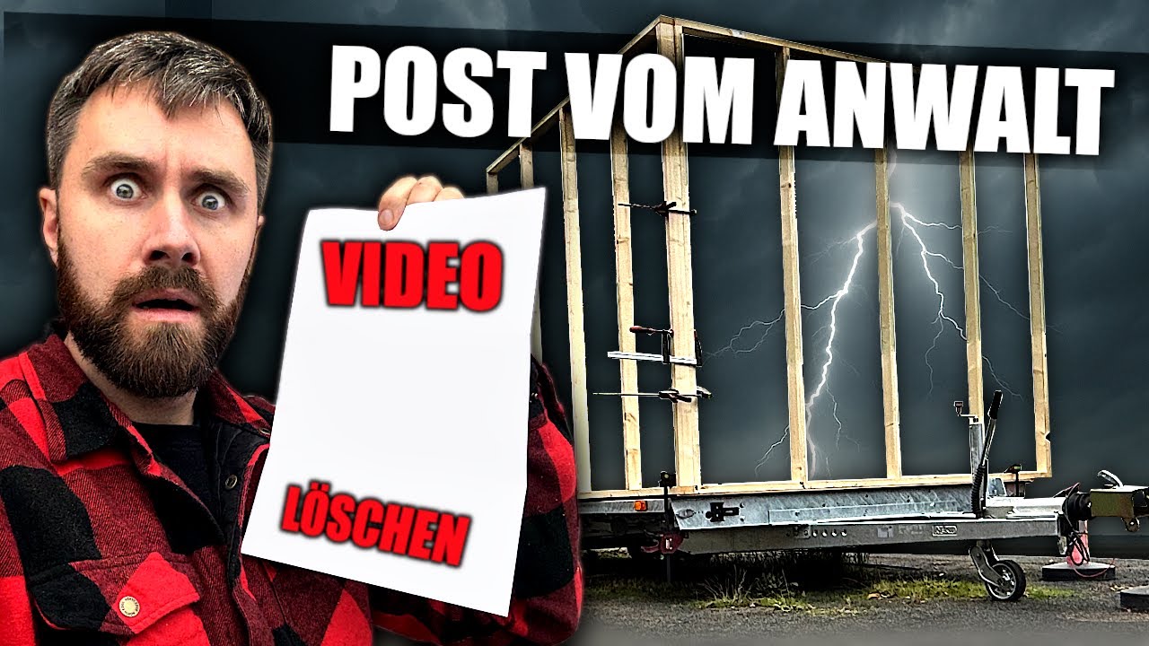 Die ersten WÄNDE vom Tiny House STEHEN! Aber wenn das so so weiter geht... 