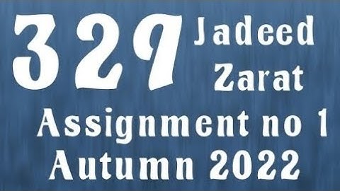 AIOU Code 329 Solved Assignment No.1 Autumn 2022 #aiou #aiousolveassignments