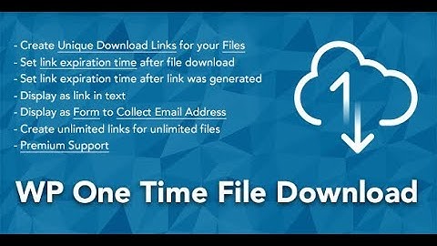 1. How To Install "WP One Time File Download" WordPress Plugin