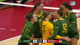 Baylor Volleyball: Highlights at Nebraska | September 11, 2026