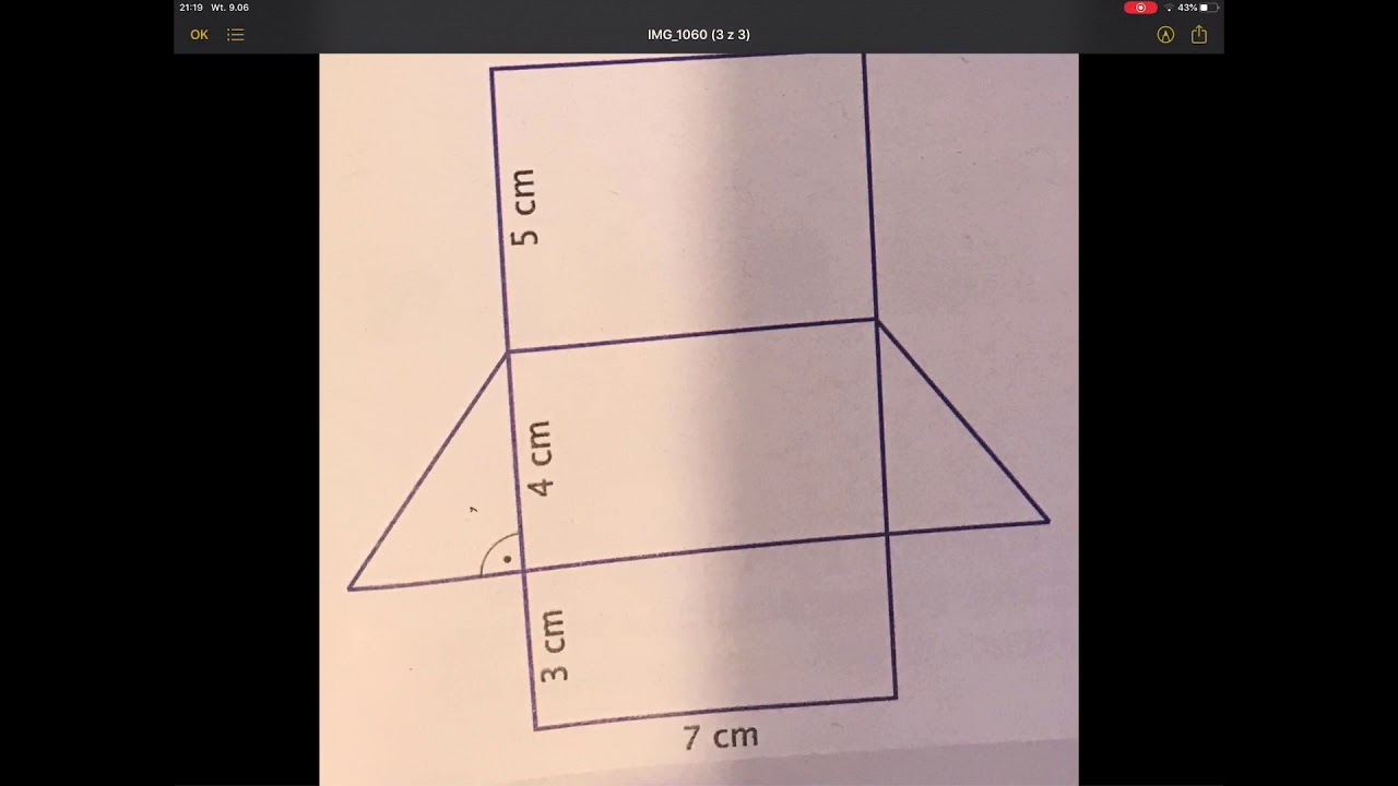 Lekcja 34. Pole powierzchni graniastosłupa prostego - klasa V.