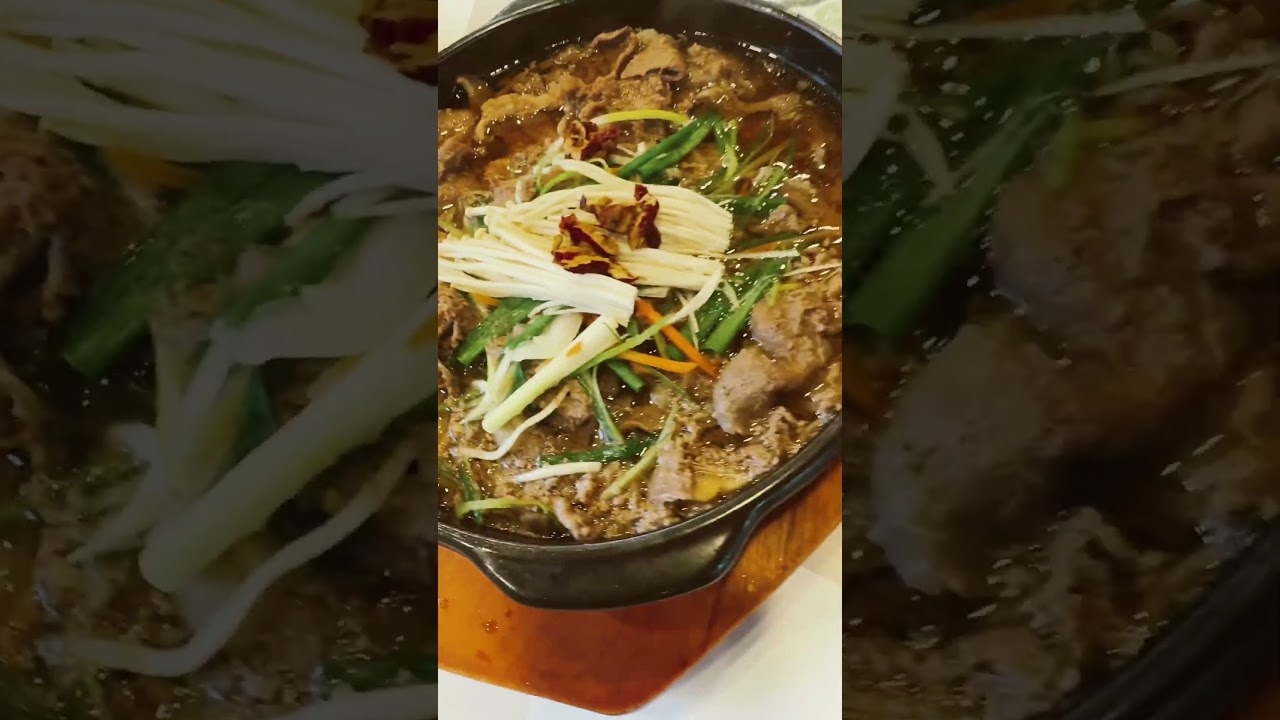 Traditional Korean food at Nami Island South Korea 