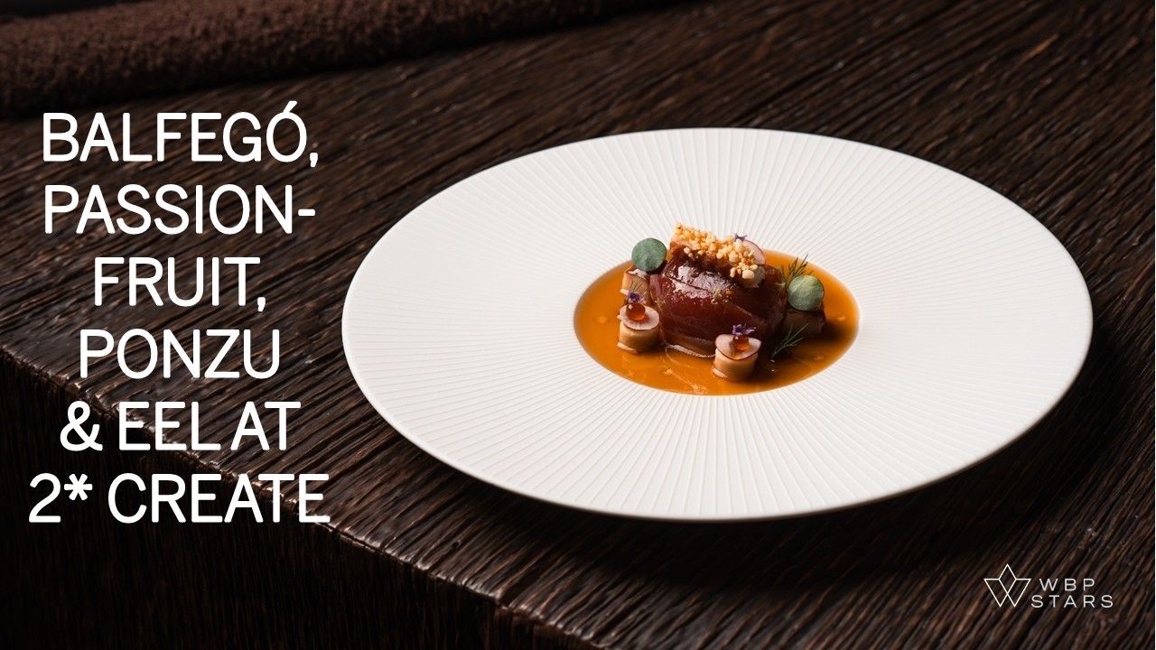 Bluefin Balfegó, Passionfruit, ponzu & eel by Chef Guido Braeken at 2 star CREATE (The Netherlands)