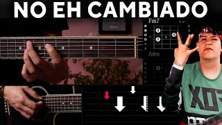 No Eh Cambiado - Junior H GUITARRA Tutorial | Acordes