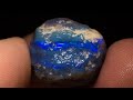 I turned this rock into a gem black opal