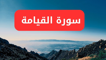 سورة القيامة - قران كريم مجود - سورة القيامة مكتوبة ..تلاوة في غاية الجمال ..2025