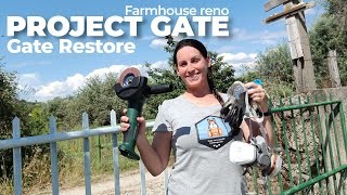 Project Gate Pt1 | Restore the Rusted Metal Gate | My Central Portugal Farm #98