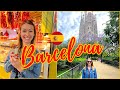 Barcelona vlog sagrada familia tour park guell la boqueria la rambla travel tips things to do