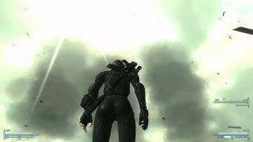 Fallout 3 - Exploding Calvert Mansion (Point Lookout DLC)