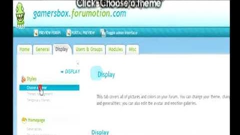 How to Change Theme on Forumotion