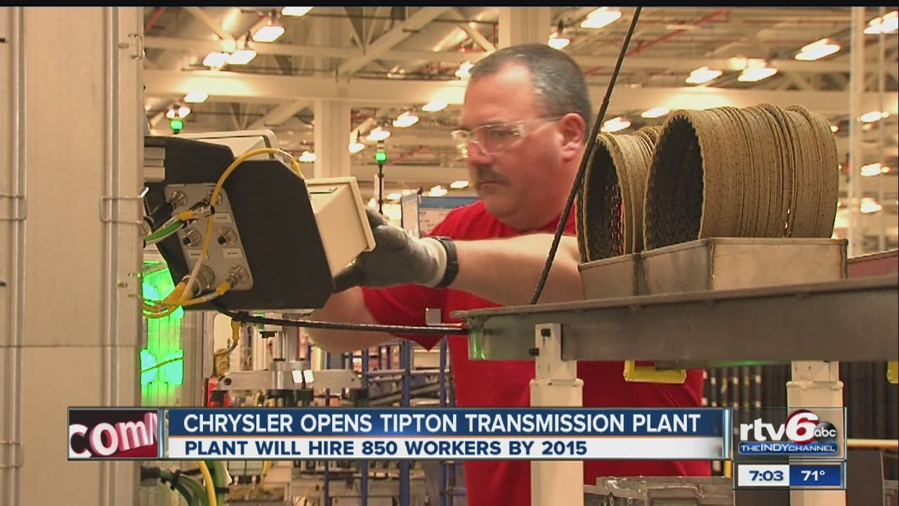 Chrysler CEO dedicates Tipton Transmission Plant