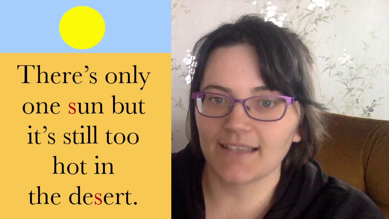English Language Spelling & Pronunciation Desert vs. Dessert YouTube