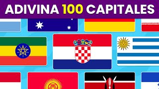 Adivina 100 Capitales del Mundo 🚩🌎 | Test de Geografía y Cultura General ✅ screenshot 2