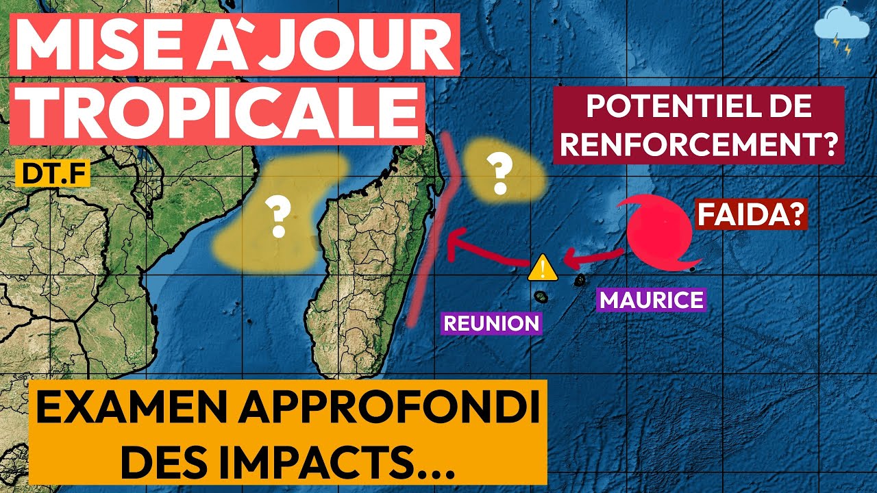 Un système tropical menace l'île Maurice, la Réunion et Madagascar... (Approfondi)