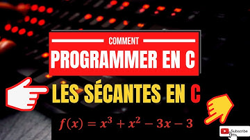 La méthode de la Sécante :Comment résoudre une équation non linéaire ? Algorithme en c