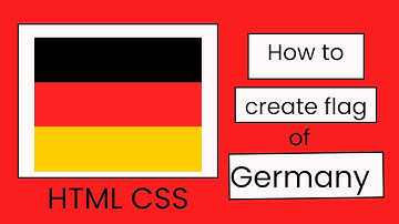 How to create germany flag in HTML | Wie erstelle ich eine Deutschland-Flagge in HTML und CSS?