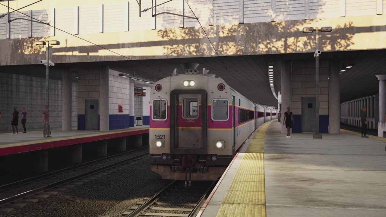 804 Train Train Sim World 3 PS5 Boston Sprinter Operating MBTA Commuter Rail ...