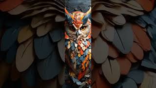 highly detailed clean vector image of an owl