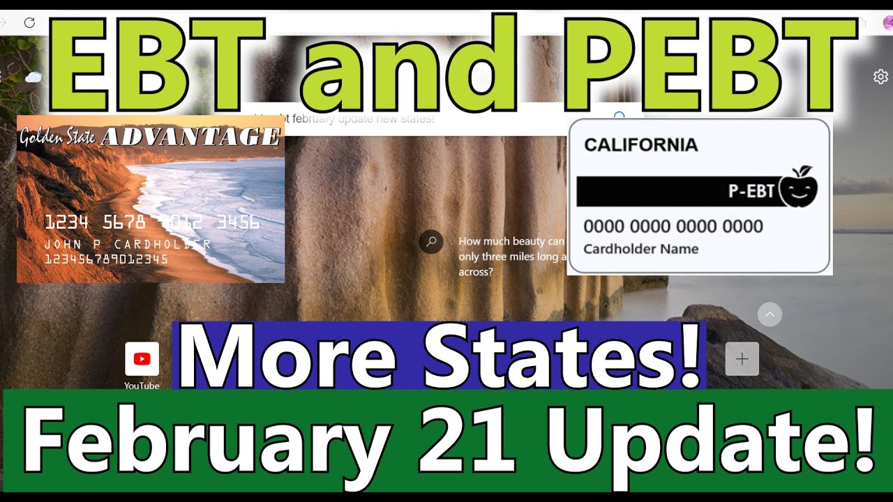 Apply for PEBT EBT $234 Card l More States Approved for Benefits February Update SNAP Food ...