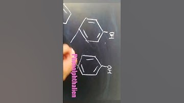 structure of phenolphthalein indicator #shorts #chemistry #learning #fun #learning #education