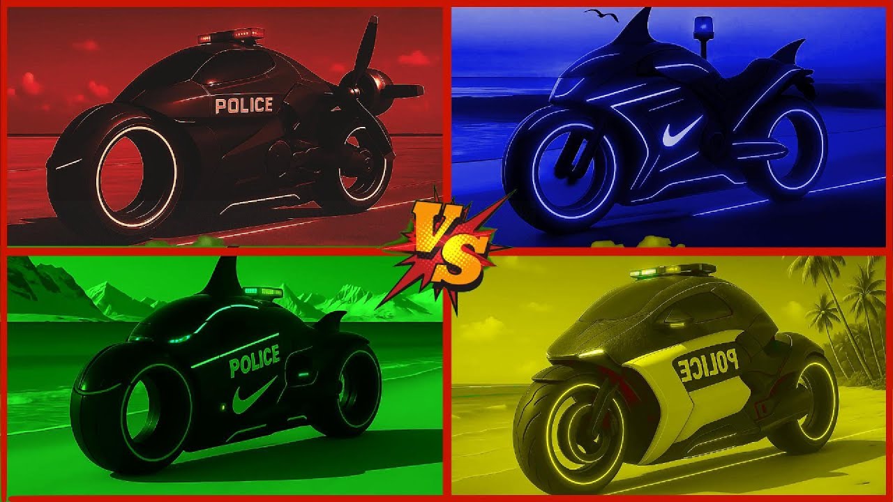 🚀BRAINROT EXTINCTION POLICE LIGHT BIKE ANIMAL TRANSFORMATION🎮TILES HOP RHYTM🎮