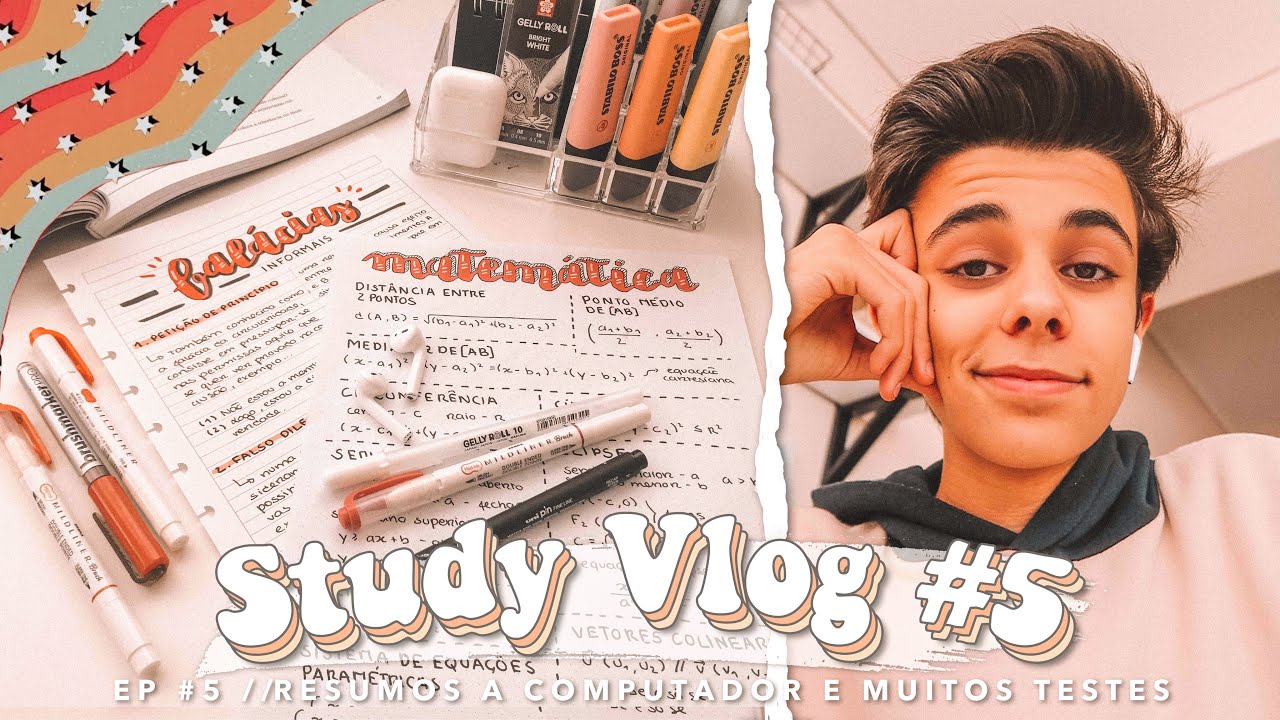 STUDY VLOG #5 T2 // RESUMOS A COMPUTADOR E MUITOS TESTES | TiagoJLeitão