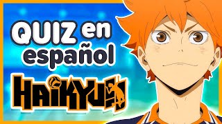 TEST DE HAIKYUU!! - Preguntas de HAIKYUU  2020 / Quiz Anime en español