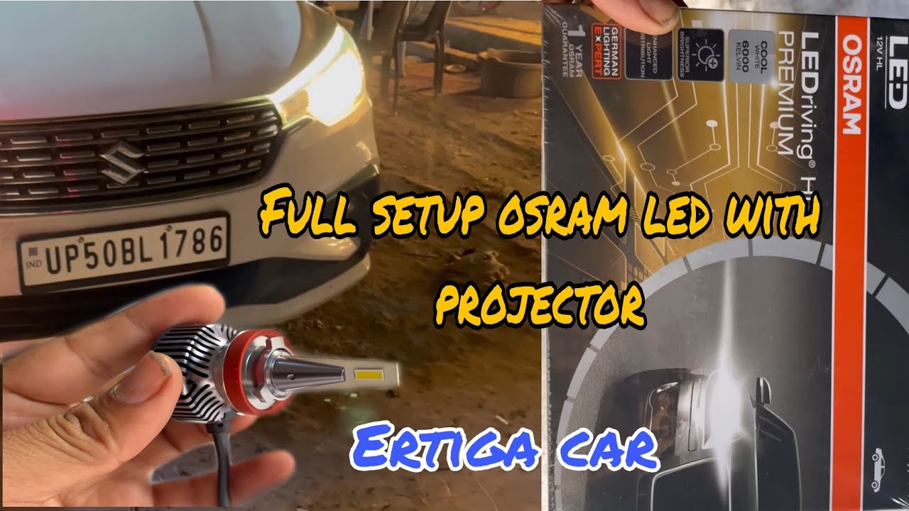 Osram led full setup || ertiga smart hybrid issue solve || osram led || adorable travelers