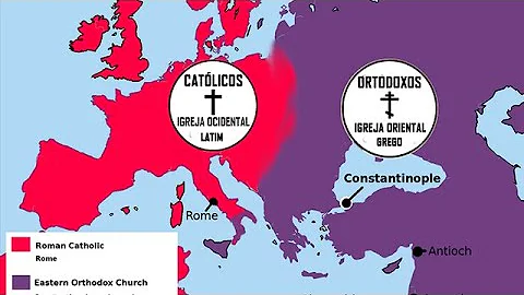 Como ocorreu o Cisma do Oriente e depois diferencie a Igreja Romana da Igreja Ortodoxa?