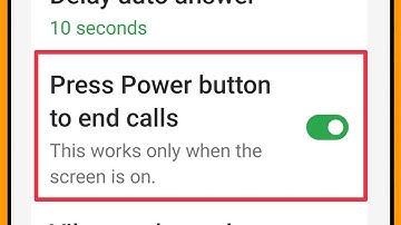 Turn ON/OFF Press Power button to end calls in OnePlus Phones
