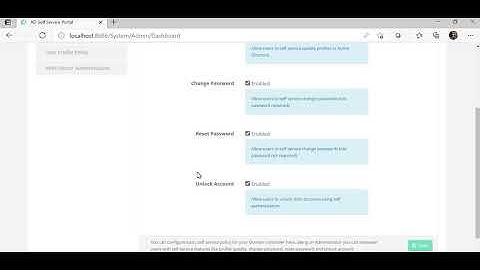 AD Self-Service Portal