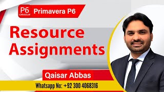 Resource Assignments in Primavera I Primavera P6 #primavera #primaverap6 #projectplanning