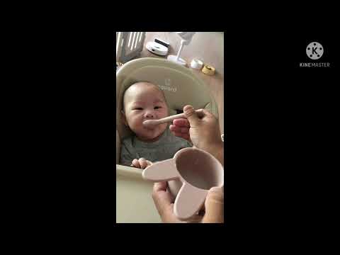 160일 아기 첫 이유식/ 첫 미음 도전