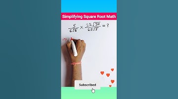 Simplifying Square Root Math Question #shorts #maths #simplification #mathematics