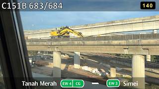 [WB Track Decom][SMRT] KSFB C151B ~ 683/684 ~ EW4 Tanah Merah →  EW3 Simei