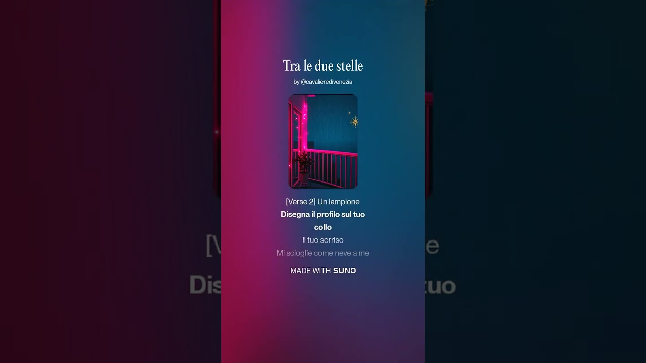 Tra le due stelle (versione maschile)