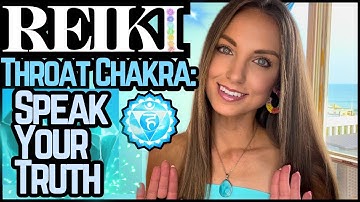 Reiki For The Throat Chakra (Unblock, Balance, Activate) | Energy Healing / ASMR